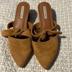 Chelsea and violet mules